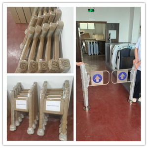 Tourniquet mécanique de porte d'oscillation d'acier inoxydable de la poussée 201 de main de direction simple d'entrée de supermarché - Product Image 6