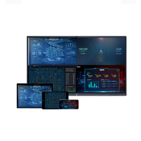 Tableau interactif intelligent CHAOFU pour intérieur 110 65 55 75 86 98 pouces 4800W 4k178 ° Caméra AIO avec fonction IA pour réunions à distance, salons professionnels et écoles