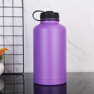 Gourde isotherme à double paroi en acier inoxydable 18/8 de 64 oz, bouteille d'eau sport, garde au froid et au chaud pendant 12 à 24 heures - Product Image 2
