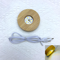 2025 populaire rond carré coloré lumière LED support lumineux sans fil Rechargeable lumière blanche rvb LED lampe Base pour veilleuses