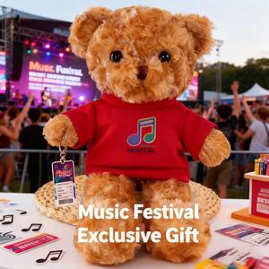 Oso de Peluche con Logotipo Personalizado, Uniforme Profesional, Juguete de Peluche Promocional, Regalo Corporativo, Impresión UV, Material de Peluche, Publicidad - Product Image 3