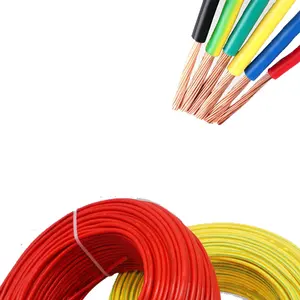 Conducto eléctrico aislante de PVC 4mm 6mm 10mm Cables eléctricos de cobre de varios núcleos Cables Cable eléctrico