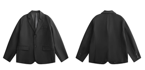 Fashion Straight Blazers With Shoulder Pads Retro <strong>Long</strong> Sleeve <strong>for</strong> <strong>Men</strong> Casual Unisex <strong>Long</strong> Sleeve <strong>Coat</strong> Clothing - Product Image 4