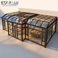 Kit de véranda préfabriquée à montage facile, structure en aluminium pour projet de jardinage, serre, plantation de fleurs