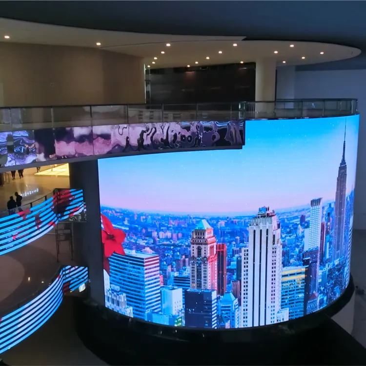 Led Hiển thị màn hình lớn Bảng điều chỉnh trong suốt quảng cáo trong nhà cửa hàng Màn hình quảng cáo trong nhà đầy đủ màu sắc LED hiển thị