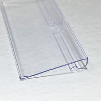 80X42mm Porte-prix suspendu en plastique Porte-étiquettes de prix Porte-étiquettes PVC Bande de données suspendue pour crochets d'affichage en métal