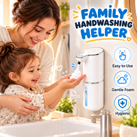 Distributeur automatique de savon liquide moussant sans contact, rechargeable, moderne et luxueux pour salle de bain, idéal pour les hôtels