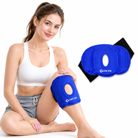Attelle de genou réutilisable avec compresse chaude/froide en gel pour l'arthrite, les blessures sportives et la récupération après une opération du genou