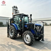 Machine de forage rotative pneumatique et à boue DTH, foreuse de puits d'eau montée sur tracteur de 300 m pour l'irrigation agricole