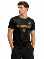 Jersey Sepak Bola Sublimasi Custom 200GSM Polyester Bernapas untuk Seragam Tim Pria