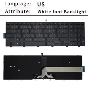 Teclado para ordenador portátil en inglés, español, ruso, estadounidense, brasileño, para Dell Inspiron 15 7557 7559 7748 17 5547 5748 5749 P39F <span class=keywords><strong>P51F</strong></span> P57F N5547 - Product Image 4
