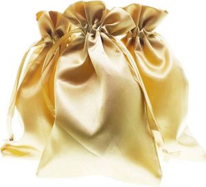 Sac en satin rose doré à cordon de serrage, cadeau personnalisé pour mariage, baby shower, Noël, fête - Product Image 6