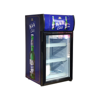 Mini-réfrigérateur de bar MEISDA SC52B 52L pour hôtel, réfrigérateur portable à compresseur électrique avec porte en verre, homologué CE, usage domestique, vente chaude