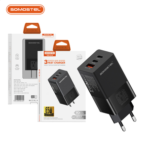 <span class=keywords><strong>2</strong></span> tipo C + 1USB PD y QC3.0 65W cargador rápido EE. UU./UE/Reino Unido/AU enchufe cargador de Dual USB C para teléfonos inteligentes cargadores Para Celulares - Product Image 6