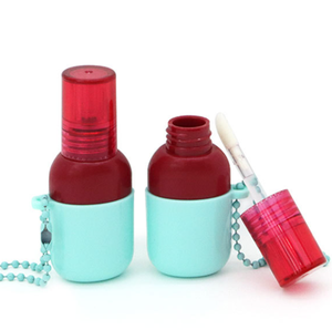 Tùy chỉnh thiết kế 5ml 7ml ABS rỗng Lipgloss Ống dễ dàng để thực hiện Móc chìa khóa cho mỹ phẩm Màn hình in ấn bề mặt - Product Image 3