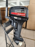 Moteur hors-bord à essence 2 temps 15 CV refroidi par eau de la marque Himarine pour bateau pneumatique