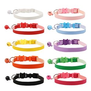 Nuevos Suministros para Mascotas <span class=keywords><strong>Collar</strong></span> Macaron Suave de PU con Adorno de Cuero de Primera Capa para Perros y Gatos - Product Image 1