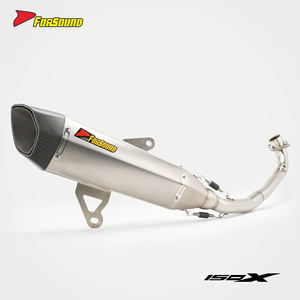 Sistema de Escape para Motocicleta de Acero Inoxidable con Coloración de Llama para Scooter <span class=keywords><strong>Zontes</strong></span> <span class=keywords><strong>Moto</strong></span> 150X, Precio de Fábrica al por Mayor de Forsound - Product Image 5
