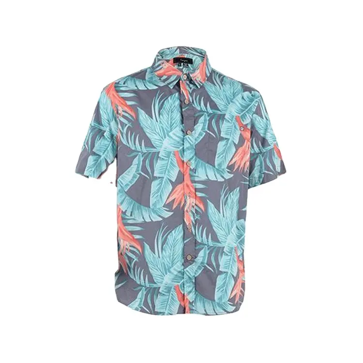 Bán Nóng Các Loại Khác Nhau Floral Soft Cotton Câu Cá Hawaii Áo Sơ Mi Nam