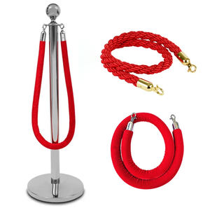 Mostra del museo in acciaio inossidabile oro asta di funi di controllo della folla barricata - Product Image 5