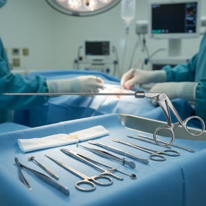 Diseño de mango de resorte Punta puntiaguda 3mm DIA 18CM Longitud Trocar Incisión Cierre de herida y Hernia Suture Retriever - Product Image 3