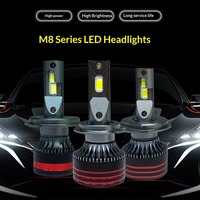 Oufeisi H1 H4 Auto-LED-Scheinwerfer Universal M8 Pro 12V 120W Hochleistungs-Kupferrohr 12000lm H7 H8 H9 H11 9005 9006 9012 Blitz