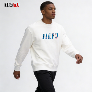 <span class=keywords><strong>Felpe</strong></span> da Uomo Oversize con Collo Tondo e Spalle Cadenti, Stile Streetwear Casual, Personalizzabili con Logo, Fornitore di Tendenza - Product Image 3