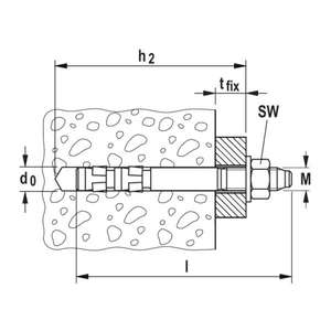 FISCHER - 97757 Ancre à boulon acier électro zingué ANCRE EXA - EAN 4006209977576 ANCRAGES MÉCANIQUES - Product Image 4