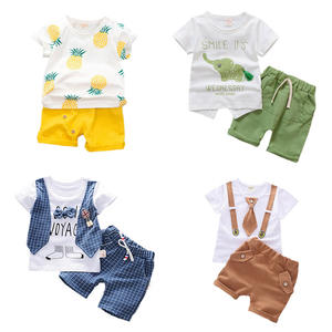 Ensemble de vêtements pour bébés et tout-petits, 2 pièces, t-shirts et shorts, pantalons de sport pour enfants, ensembles de vêtements pour garçons et filles, été 2022 - Product Image 2