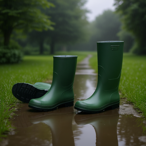 Botas de Lluvia Verdes Ttake Modelo 45 Tronchetto con Suela Negra - Product Image 3