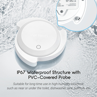 Capteur de fuite d'eau intelligent sans fil en plastique sensible IRS-WD1 avec passerelle Wi-Fi pour la détection (OEM)