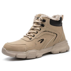 <b>Men</b> Steel Toe Cap High Top Safety <b>Work</b> <b>Boots</b> with for Midsole Puncture Proof Protective Footwear for Construction Industry - Product Image 6
