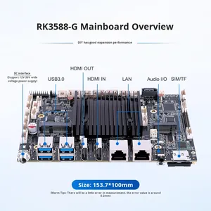 Rk3588 công nghiệp Android 8 Core Dual điều khiển mạng máy tính với nhận dạng khuôn mặt và quảng cáo tất cả-trong-một Bo mạch chủ - Product Image 3