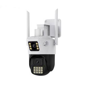 Caméra WiFi Tuya 6MP à double objectif <span class=keywords><strong>avec</strong></span> vision nocturne, <span class=keywords><strong>d</strong></span>étection de mouvement et alarme infrarouge, prend en charge la connexion filaire - Product Image 2