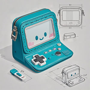 Custom Verschillende Display Telefoon Spel Televisie Radio Boek Ita Tas Tas Met Doorzichtige Pvc Raam Ita Tas Fabrikant - Product Image 3