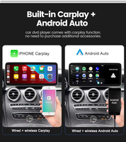 Estéreo para Auto Android con Pantalla Táctil de 7 Pulgadas, GPS, Navegación, Unidad Principal Multimedia, Compatible con Mercedes Benz Clase GLK X204 2008-2015