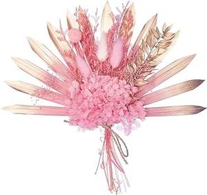 Abanico de Flores Secas Hecho a Mano <span class=keywords><strong>para</strong></span> Regalo de Navidad - Ramo Artificial Premium <span class=keywords><strong>para</strong></span> Decoración de Mesa de Postres en Bodas y Fiestas - Product Image 6