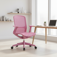 Chaise de bureau ergonomique multifonction en maille pivotante et réglable pour ordinateur