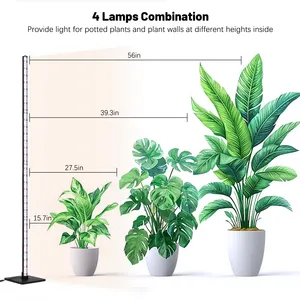 Mix Full Spectrum Grow Lamp Plants Gardening Standing Floor Stand Led Grow Light Height Adjustable for Indoor Plants