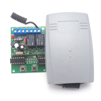 Récepteur universel de télécommande pour portail de garage, 2 canaux, code fixe et code roulant, 315 MHz 433,92 MHz, pour codes fixes et codes roulants
