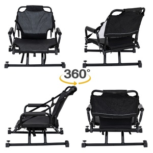 Support Pivotant Pour Siège De Bateau - Rotation 360° - Acier Inox Marin - Réglage Facile