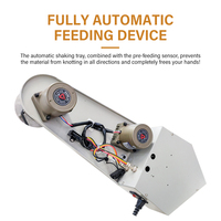 Machine de découpe de ruban élastique d'alimentation automatique avec dispositif d'alimentation auxiliaire