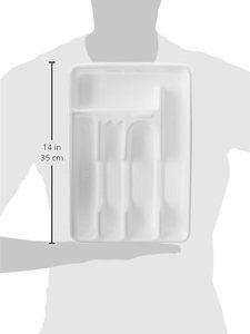 <b>Small</b> Rectangle Japan Style Kitchen <b>Drawer</b> Divider White PET Compartment Stackable Eco-Friendly Desktop Storage Box Organizer - Product Image 4