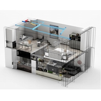 Système d'automatisation de la maison intelligente, contrôle par application, système d'air frais ERV monté au plafond, système carré à économie d'énergie