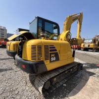 Mini-excavatrice hydraulique Komatsu PC56 PC56-7 d'occasion, 6 tonnes, à vendre, d'origine japonaise, en stock