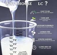 Silicone liquide transparent de qualité alimentaire à faible viscosité pour la fabrication de moules à bougies DIY, silicone RTV