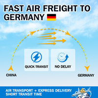 Transport aérien et terrestre de la Chine vers l'Allemagne, service DDP, distribution locale du dernier kilomètre, transitaire