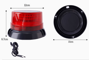 Usine directe haute qualité fond magnétique solaire LED clignotant 125mm diamètre voyant d'avertissement pour la sécurité routière - Product Image 2