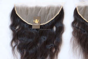 Extensiones de pelo indio con encaje Frontal suizo, pelo Natural negro virgen humano HD, cierre Frontal de encaje con pelo de bebé - Product Image 3