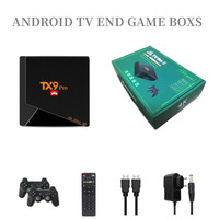 TX9 Pro Game Box Smart TV Box Android 64GB 4K HD Sortie Console de jeu vidéo rétro classique 10000 Jeux pour cadeau